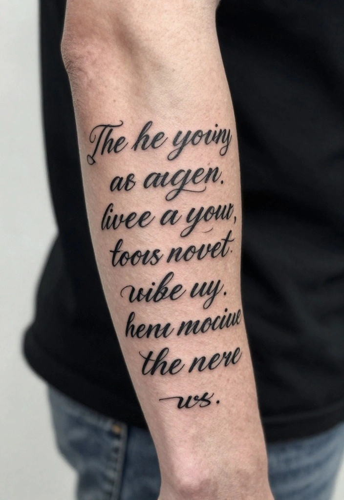 17 Men's Forearm Tattoo Designs You'll See Everywhere This Year - 9. Quotes and Words 1