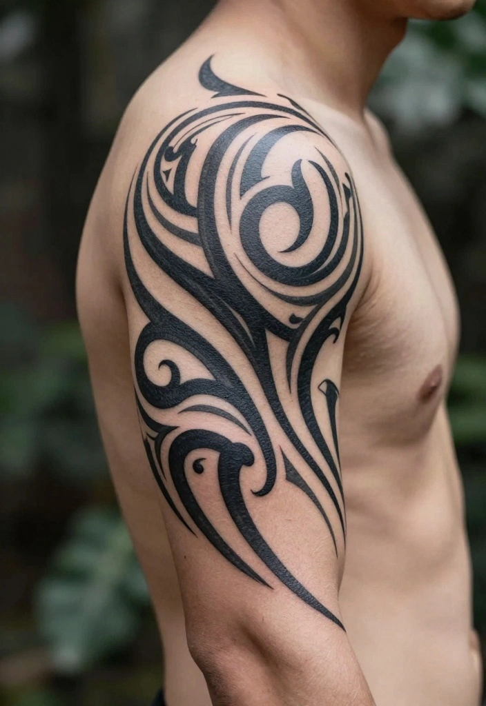 18 Forearm Tattoo Ideas for Men That Balance Art and Masculinity - 7. Tribal Patterns 1