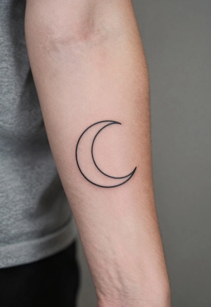 18 Unique Inner Forearm Tattoo Ideas for Men Who Want Something Different - 8. Minimalist Sun and Moon Tattoos 1