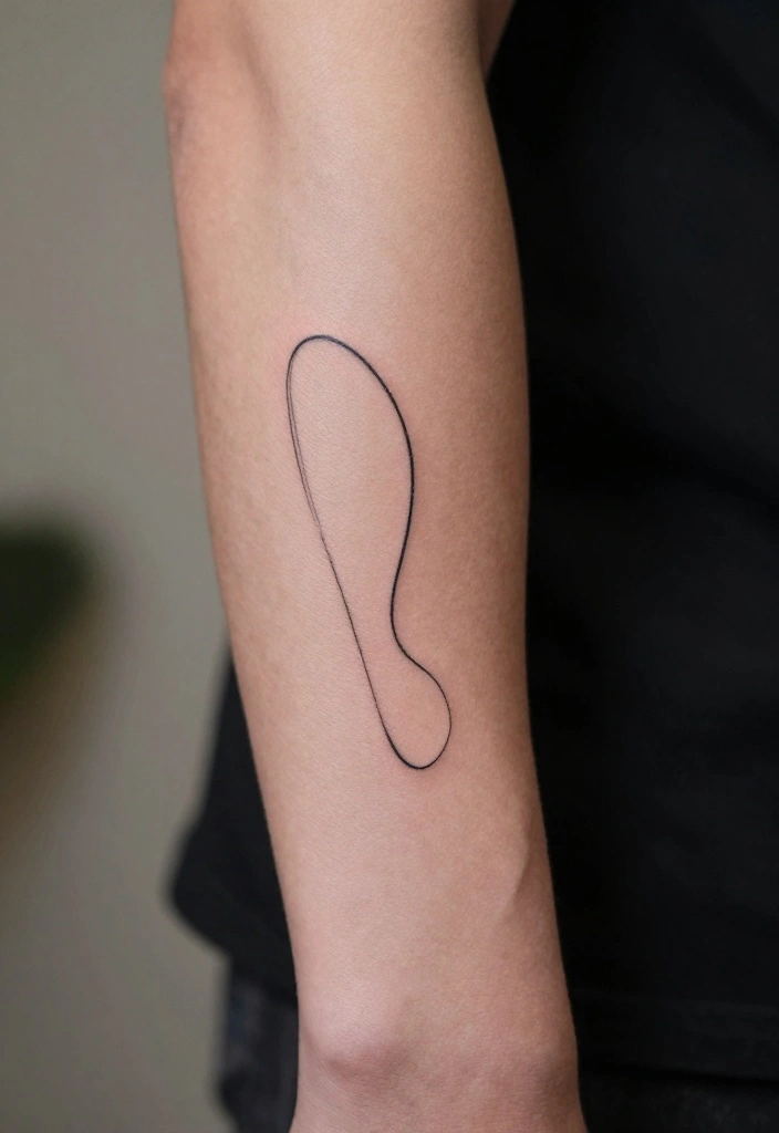 19 Men's Half Sleeve Forearm Tattoo Ideas That Look Insanely Cool - 1. Simple Line Art 1