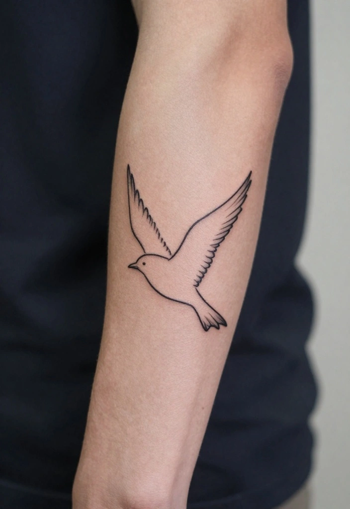 19 Men's Half Sleeve Forearm Tattoo Ideas That Look Insanely Cool - 19. Minimalist Animals 1