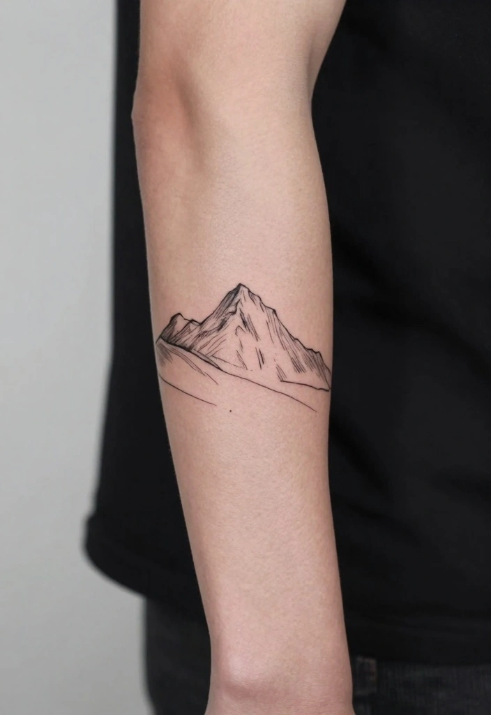 19 Outer Forearm Tattoo Ideas for Men That Stand Out Instantly - 1. Delicate Line Art 1