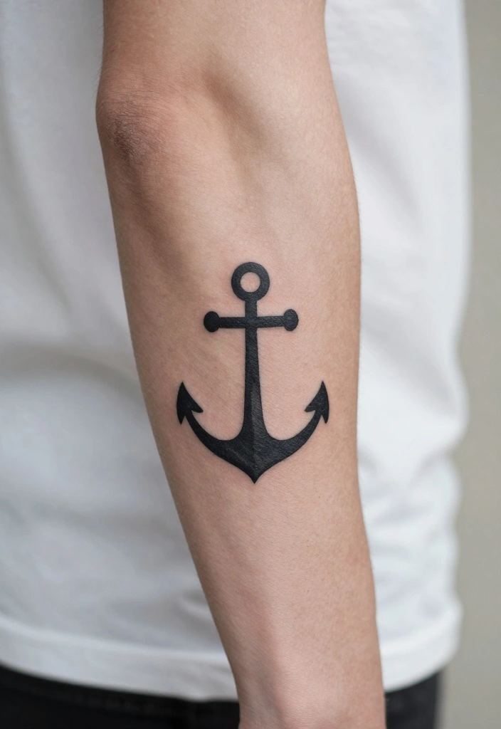 19 Outer Forearm Tattoo Ideas for Men That Stand Out Instantly - 19. Anchor Tattoos 1