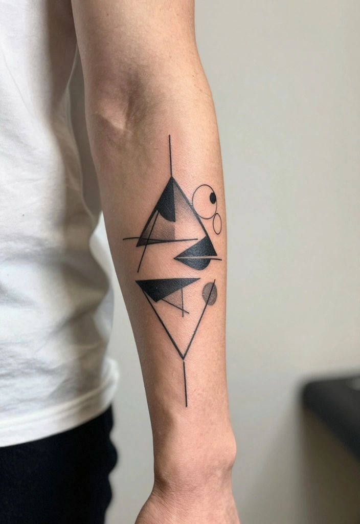 19 Outer Forearm Tattoo Ideas for Men That Stand Out Instantly - 3. Geometric Shapes 1