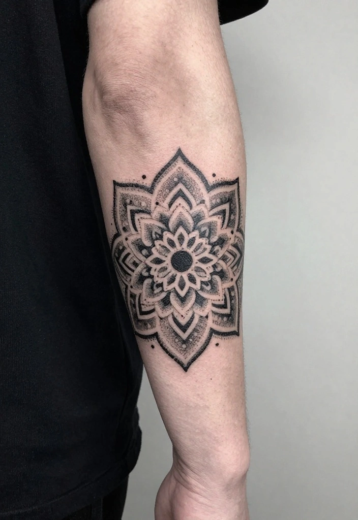 19 Outer Forearm Tattoo Ideas for Men That Stand Out Instantly - 8. Dotwork Tattoos 1