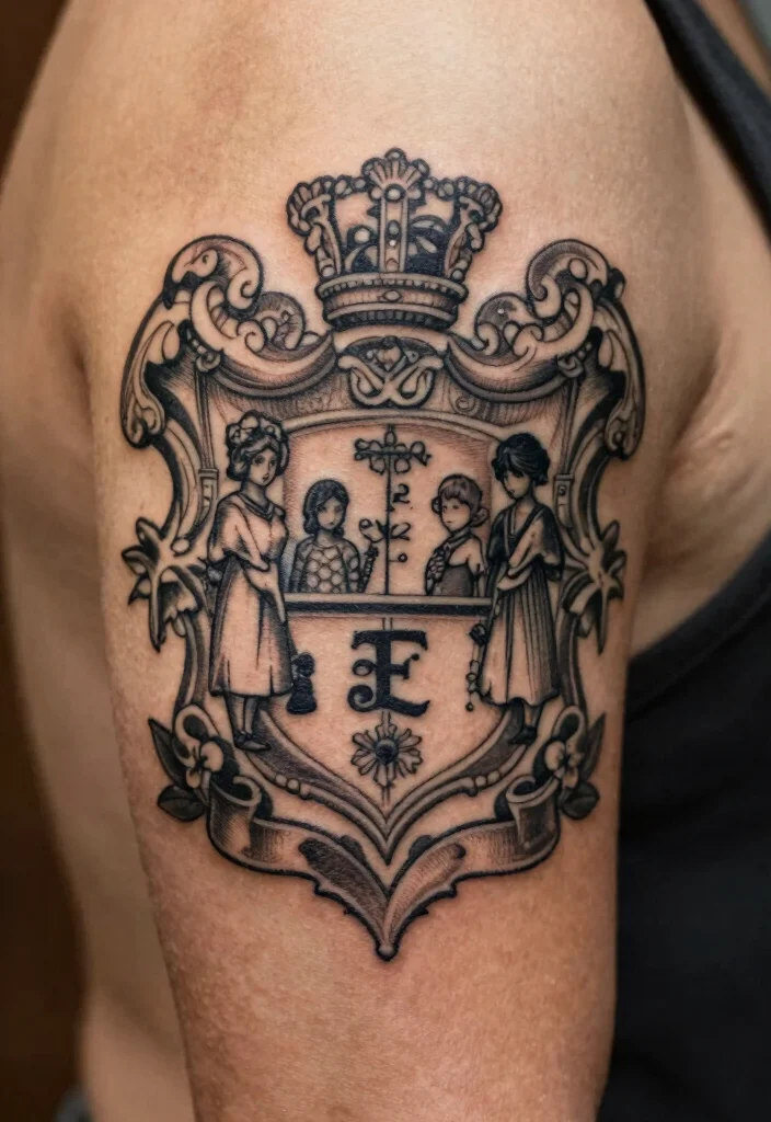 20 Back of Forearm Tattoo Ideas for Men with Bold Visual Impact - 20. Family Crests and Ancestry 1