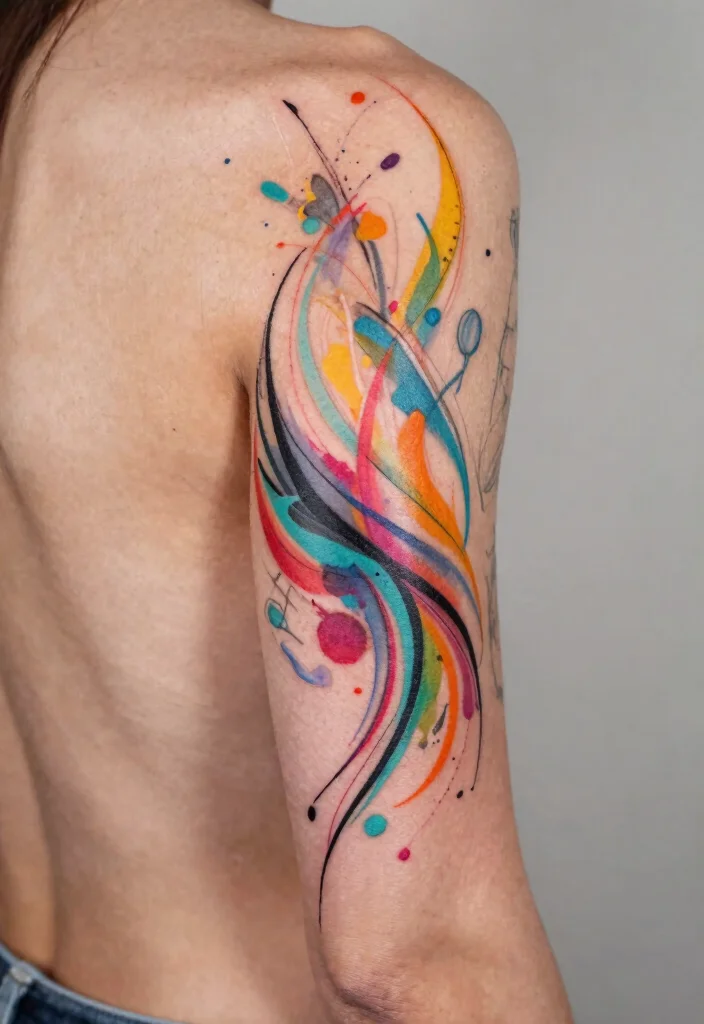20 Back of Forearm Tattoo Ideas for Men with Bold Visual Impact - 4. Abstract Art 1