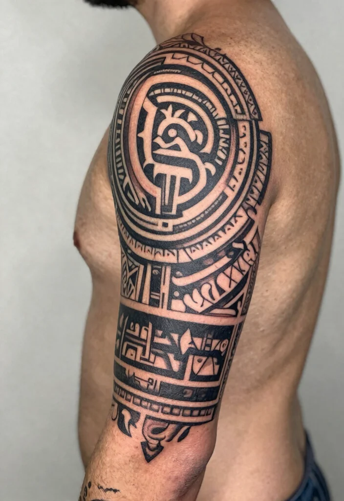 20 Back of Forearm Tattoo Ideas for Men with Bold Visual Impact - 5. Cultural Symbols 1