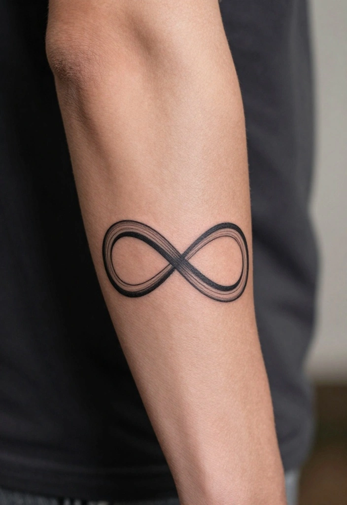 20 Front Forearm Tattoo Ideas for Men That Command Attention - 20. Infinity Signs 1