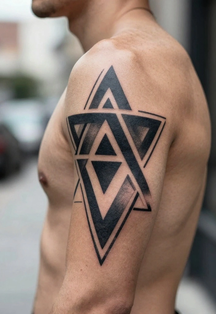 20 Inside Forearm Tattoo Ideas for Men That Look Powerful & Clean - 1. Geometric Shapes for Modern Edge 1