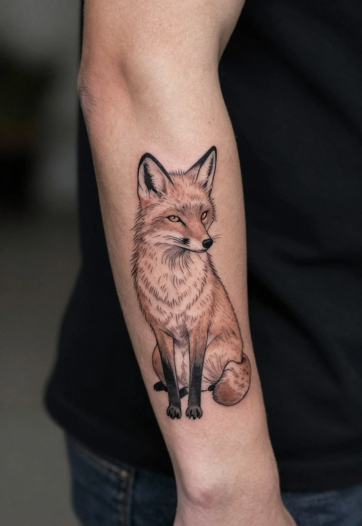 20 Inside Forearm Tattoo Ideas for Men That Look Powerful & Clean - 15. Line Art Animals for Subtle Imagery 1