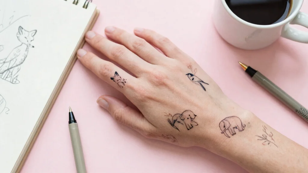 16 Kleine Tattoos auf der Hand - Zarte & Minimalistische Ideen