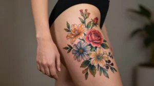17 Small Thigh Tattoos - Subtle Yet Sexy Mini Ink