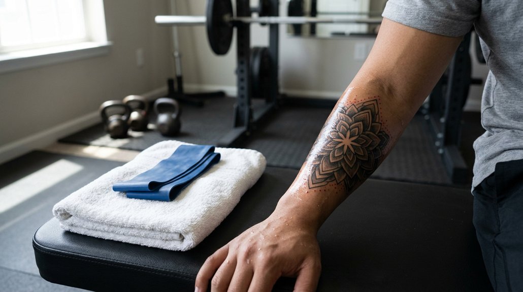 after tattoo when to work out