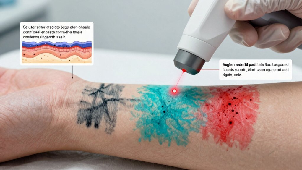 bright inks require more laser sessions
