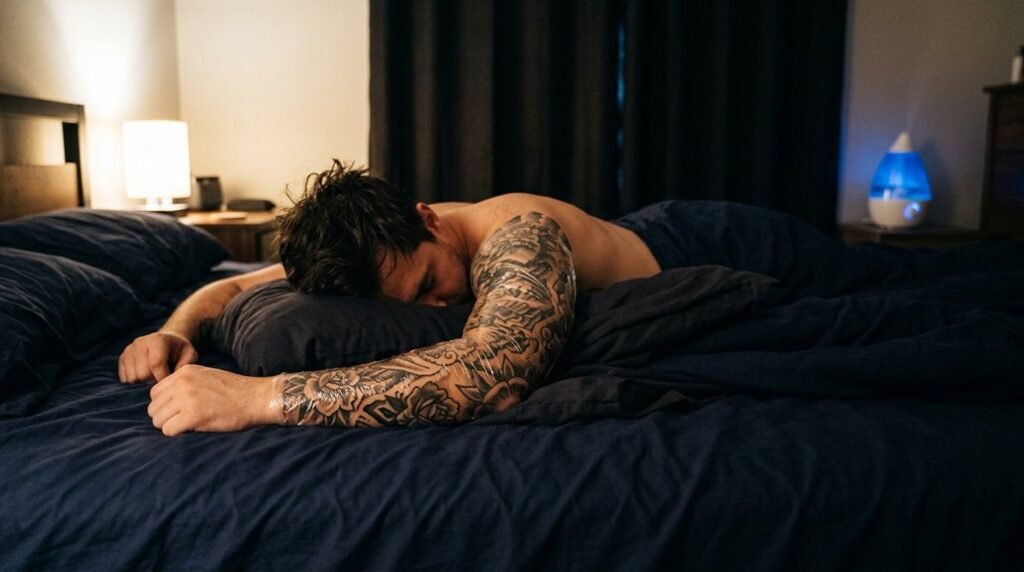 caring for fresh tattoo sleep tips