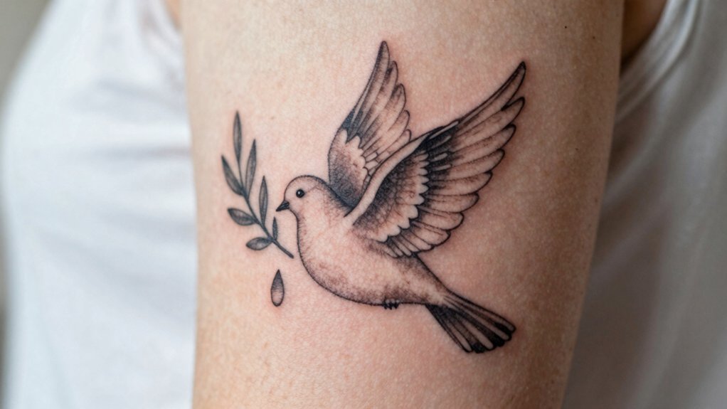 dove tattoo peace healing renewal