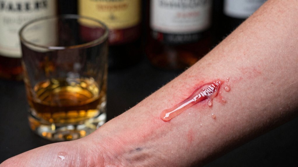 drinking harms fresh tattooing