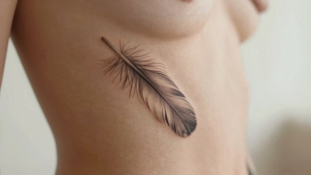 feather tattoo placement considerations
