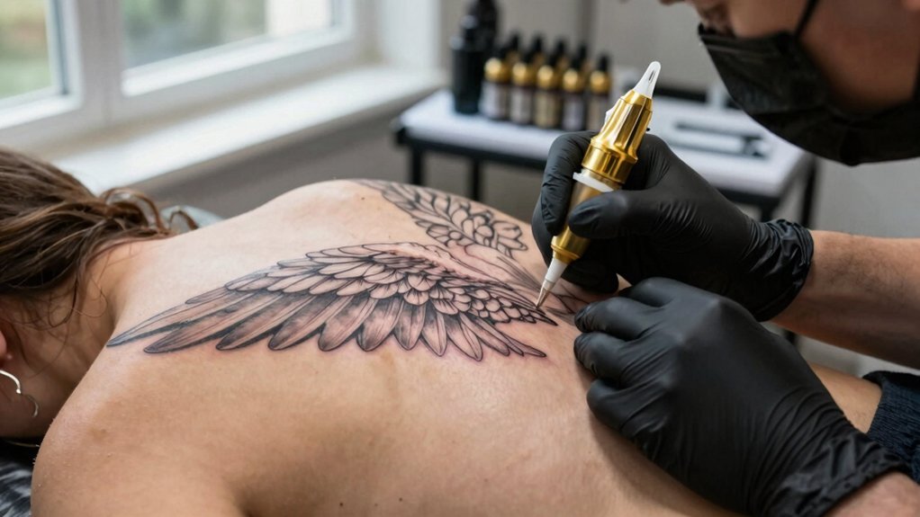find skilled ethical angel tattooist