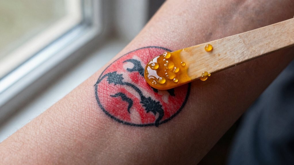 four word phrase avoid wax on fresh tattoos