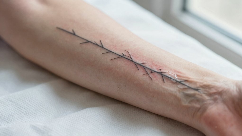 fresh lines require careful aftercare