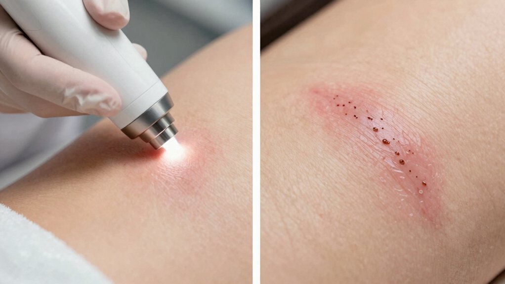 frosting snapping pain inflammation healing