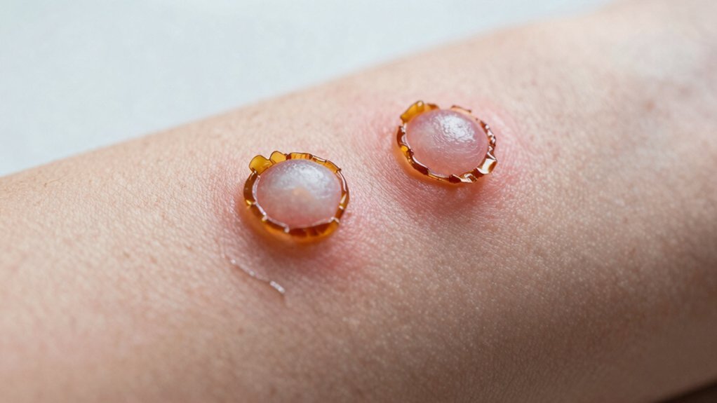 immune response blisters scabs forming