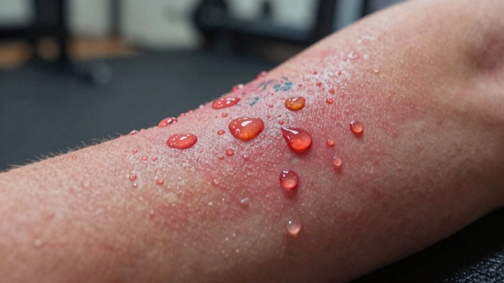keep sweat from tattoo healing