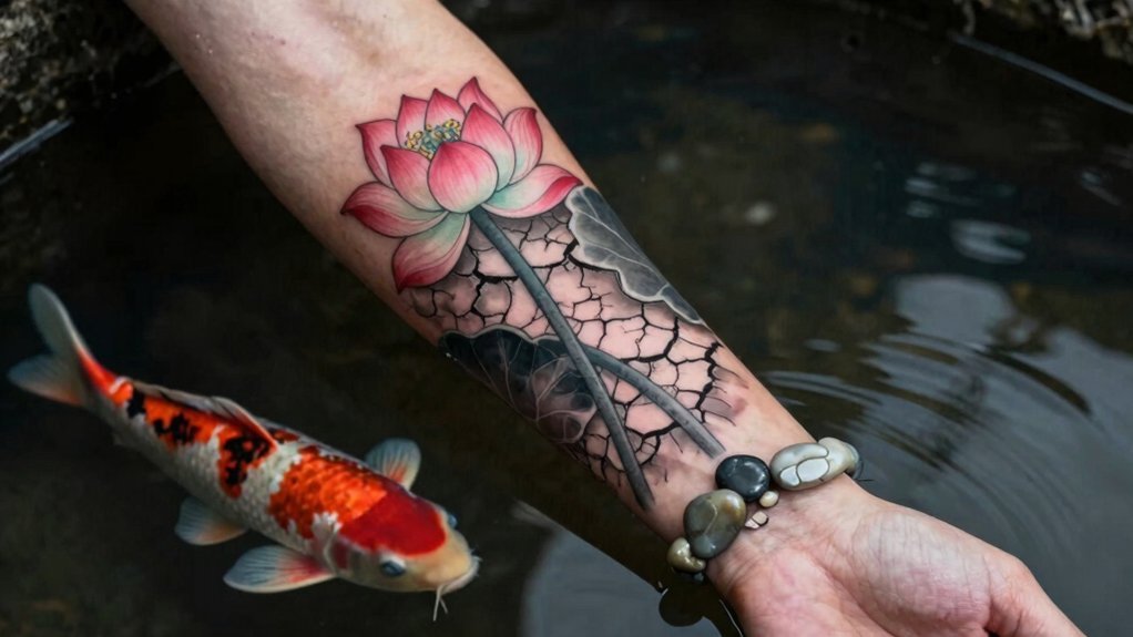 koi lotus stones endure