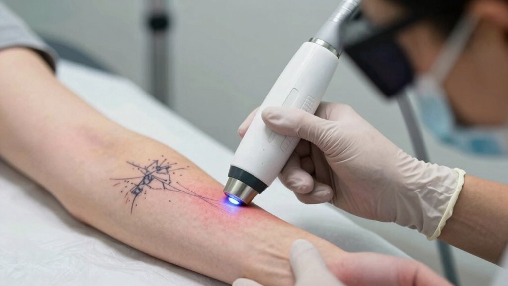 laser removal feels hotter than tattooing