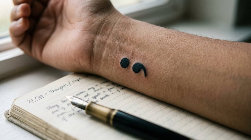 meaning behind semicolon tattoo