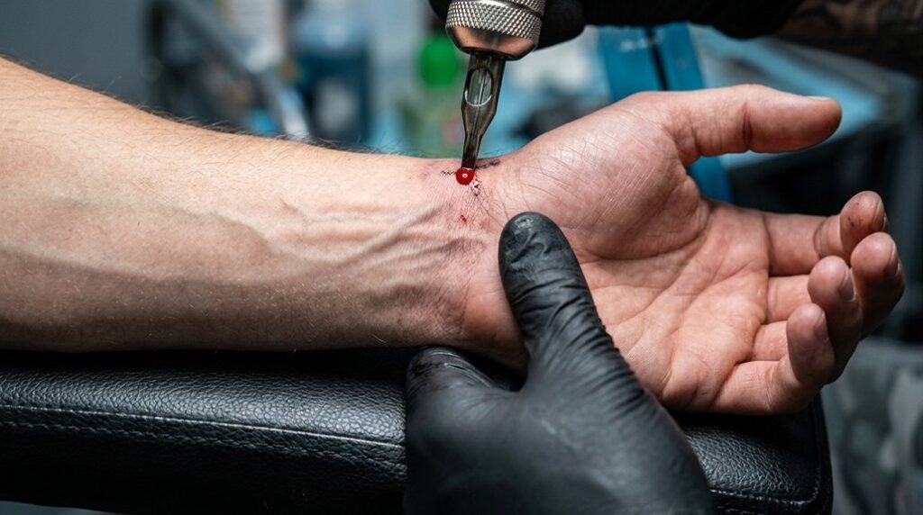 most painful tattoo locations listed