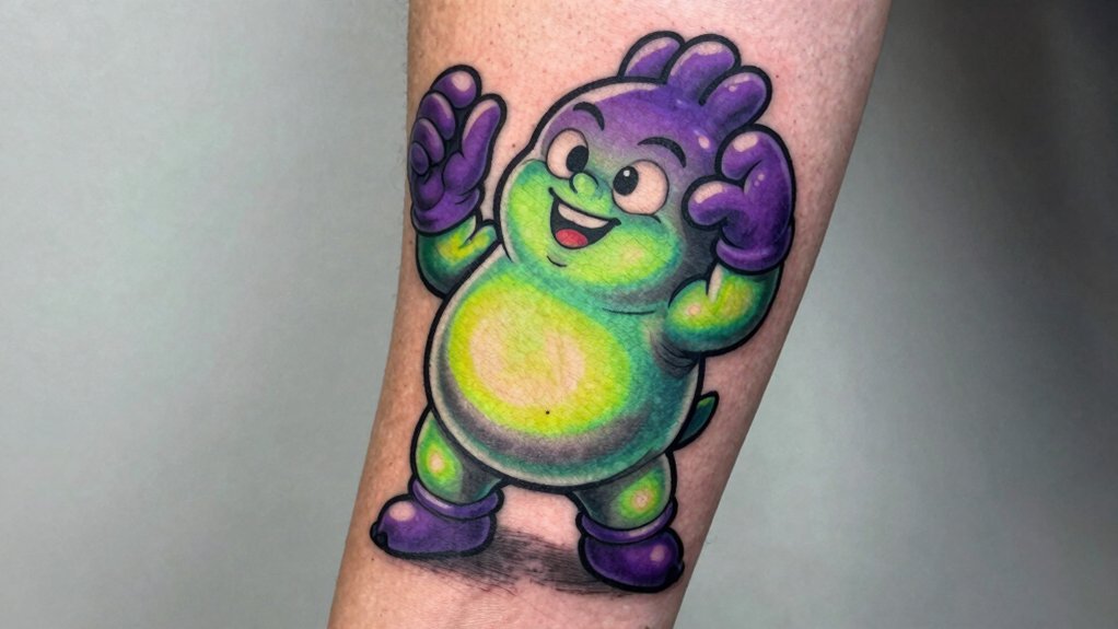 new school tattoo exaggerated colorful dynamic