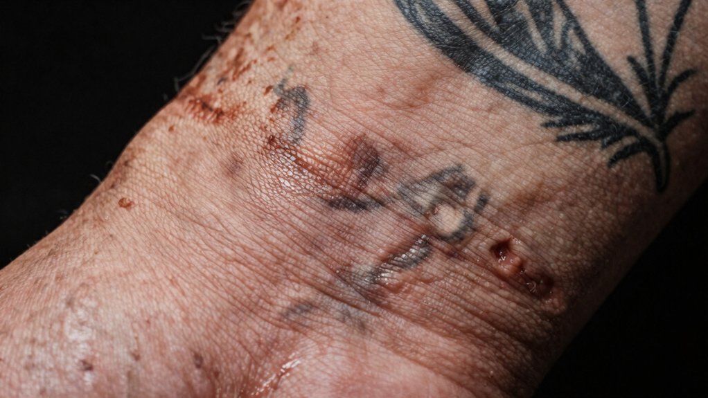 oily skin blurs tattoos over time