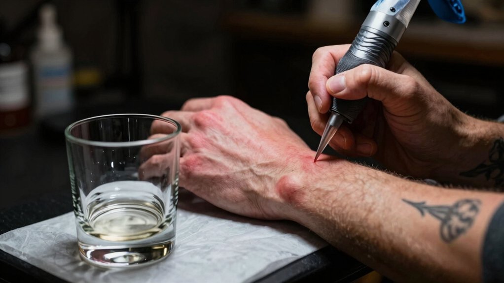 one drink worsens tattoo process