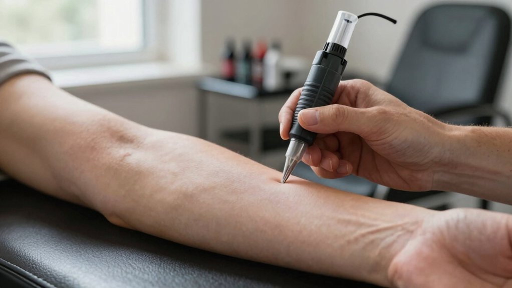 outer forearm cushioned faster visible