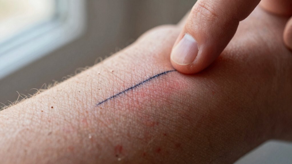 peak itching on days three to seven