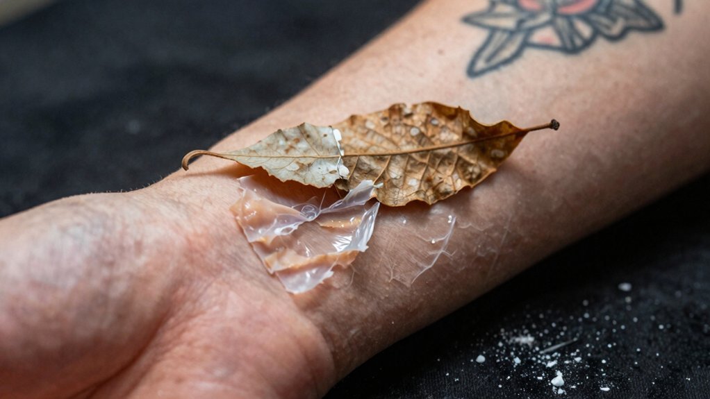 peeling phase reveals healing