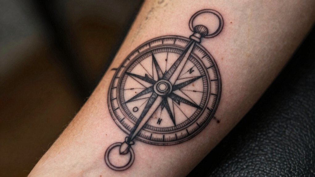 personalized compass tattoo storytelling layers