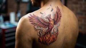 phoenix tattoo symbolizes rebirth and renewal