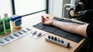 preparing for a tattoo
