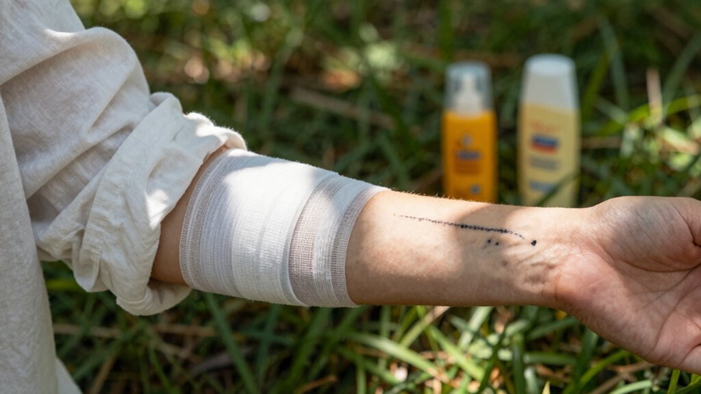 protect ink with protective clothing