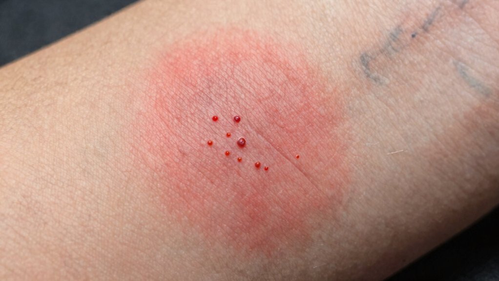 red ink prompts persistent allergic reactions