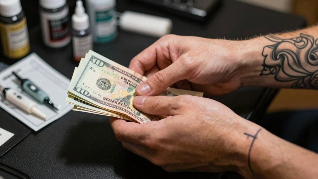 scaling tips by tattoo size and sessions