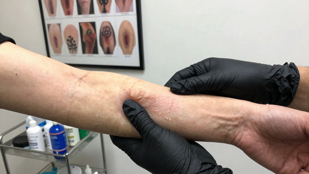 scar tattooing 12 18 month maturity check