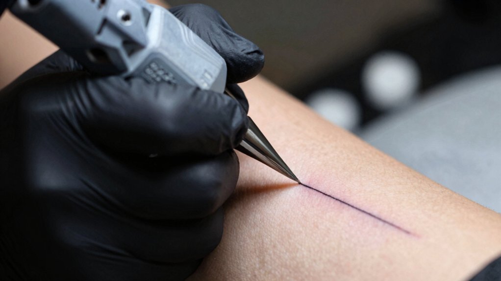single needle precise lines