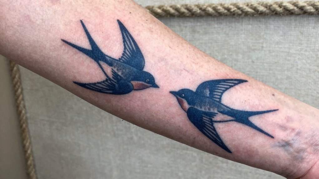 swallows symbolize loyalty and return