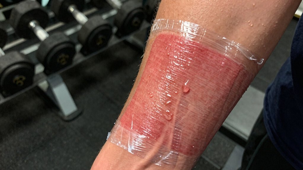 sweat harms fresh tattoos healing