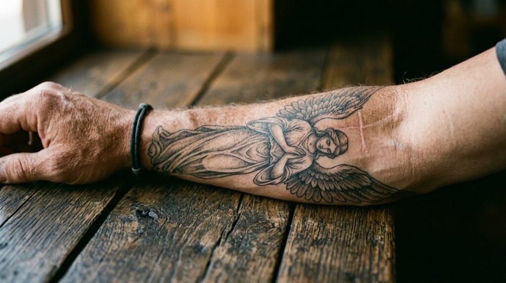 symbolic meaning of angel tattoo